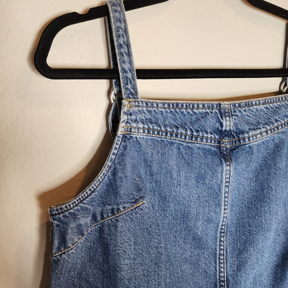 Gap Denim Crop Tank Top Sleeveless Top Size Medium - Picture 14 of 16